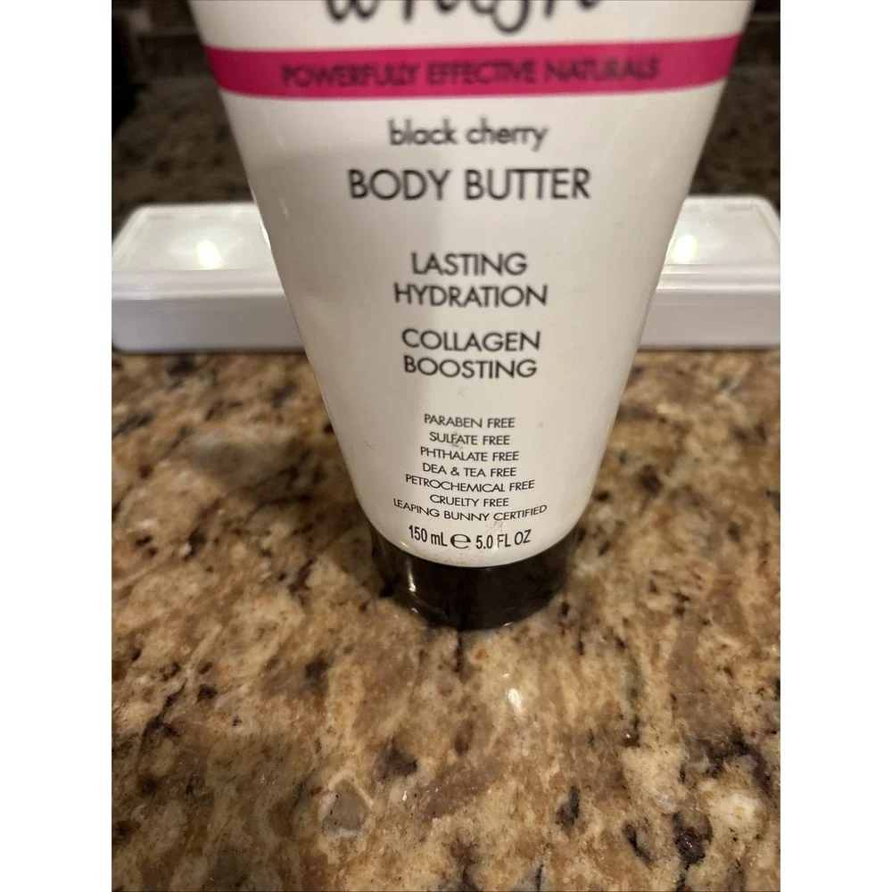 Whish Black Cherry Body Butter Lasting Hydration Collagen Boosting 5.0 oz Sealed